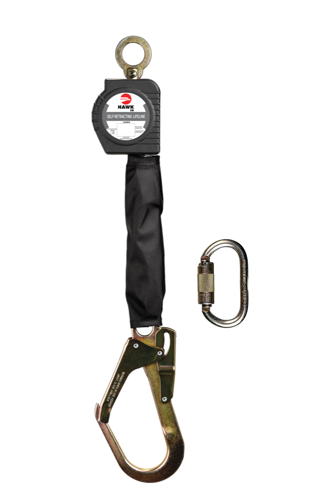 LINEA RETRACTIL HAWK DE CINTA CON GANCHO GDE MODELO H/RWR-M 2MT
