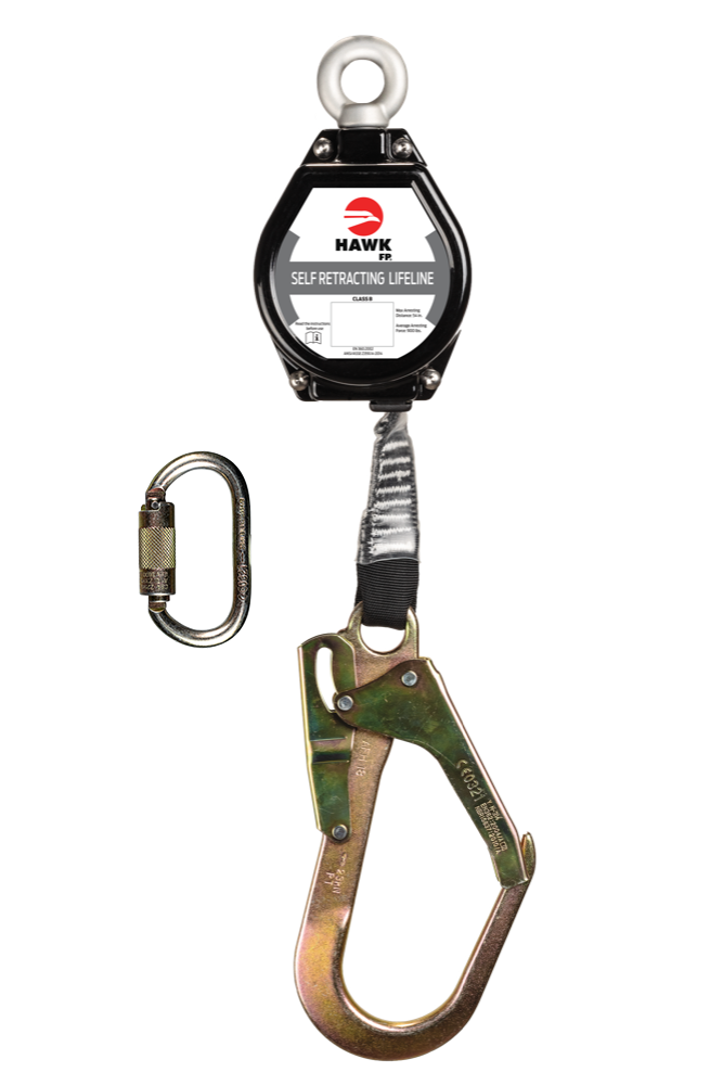 LINEA RETRACTIL HAWK DE CINTA CON GANCHO GDE MODELO H/RWR-M 3.5mt