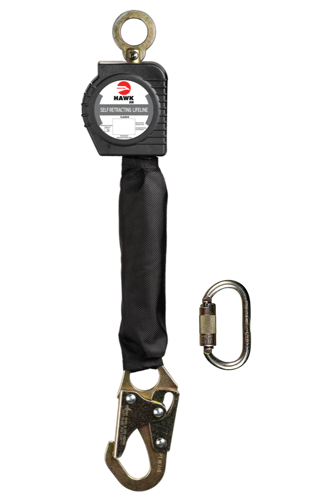 LINEA RETRACTIL HAWK DE CINTA CON GANCHO CHICO MODELO H/RWS-M 6ft