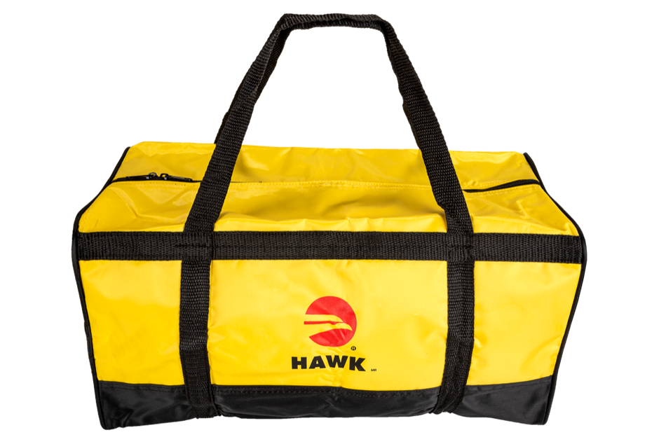 MOCHILA AMARILLA P/EQUIPO DE SEGURIDAD HAWK MODELO MPE-HWK