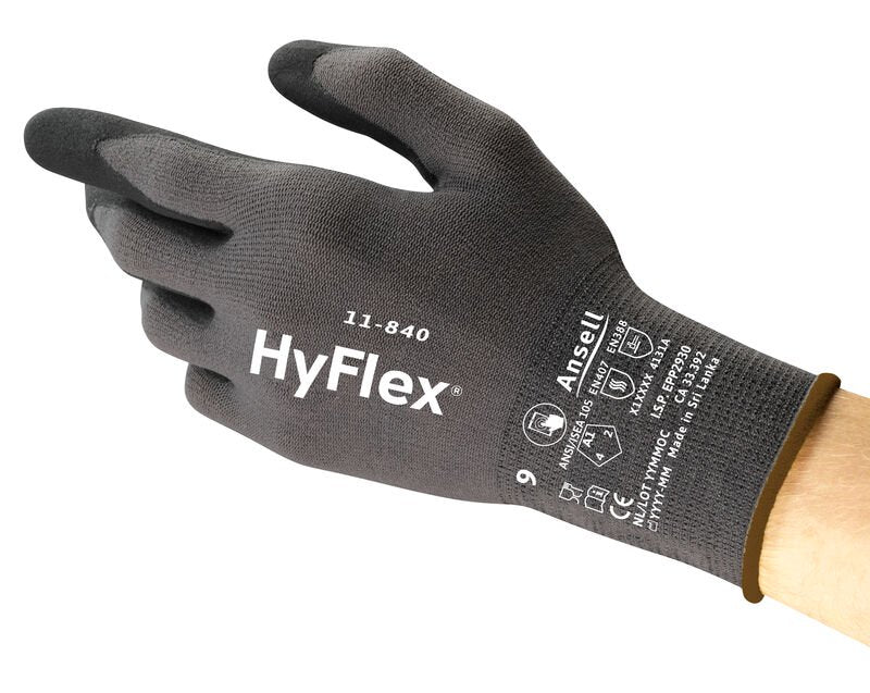 GUANTE CON RECUBRIMIENTO DE NITRILO HYFLEX